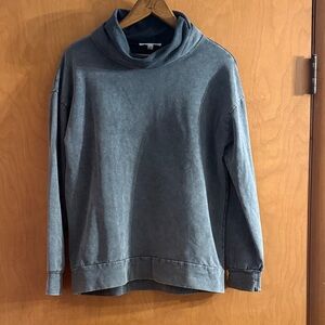 Women's Gray Cowl Neck Sweatshirt